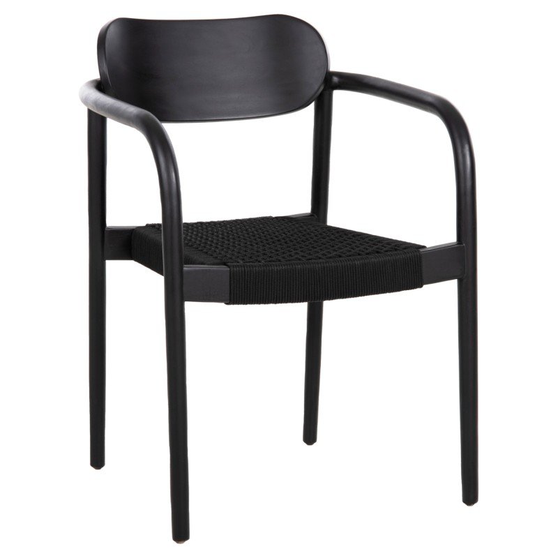ΠΟΛΥΘΡΟΝΑ OSLO HM9636.12 ΞΥΛΟ TEAK ΜΑΥΡΟ & ΣΧΟΙΝΙ--B’ΔΙΑΛΟΓΗΣ 55x54x80Yεκ.