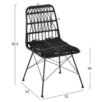 ΚΑΡΕΚΛΑ ΕΞ.ΧΩΡΟΥ ALLEGRA HM5453.12 ΜΕΤΑΛΛΟ-ΜΑΞΙΛΑΡΙ-WICKER ΜΑΥΡΟ 52x52x83,5Yεκ. ΚΑΡΕΚΛΑ ΕΞ.ΧΩΡΟΥ ALLEGRA HM5453.12 ΜΕΤΑΛΛΟ-ΜΑΞΙΛΑΡΙ-WICKER ΜΑΥΡΟ 52x52x83,5Yεκ.