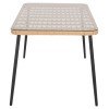 ΤΡΑΠΕΖΙ ΟΡΘΟΓΩΝΙΟ ALLEGRA HM5537.11 ΜΕΤΑΛ.ΜΑΥΡΟ-P.E. RATTAN ΦΥΣΙΚΟ 139,5x79,5x73Υεκ.