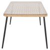 ΤΡΑΠΕΖΙ ΟΡΘΟΓΩΝΙΟ ALLEGRA HM5538.11 ΜΕΤΑΛ.ΜΑΥΡΟ-P.E. RATTAN ΦΥΣΙΚΟ 159,5x89,5x72Υεκ.
