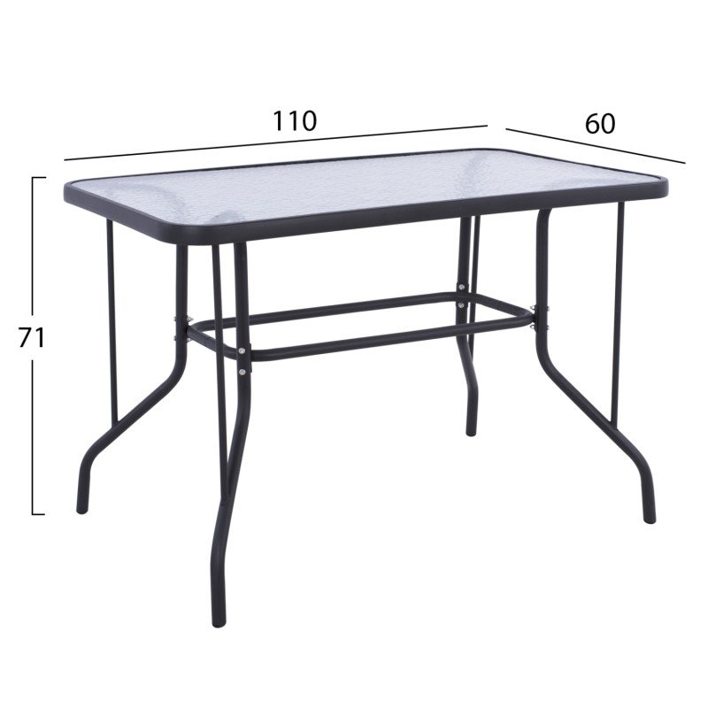 ΣΕΤ ΕΞ.ΧΩΡΟΥ 5ΤΜΧ MAG HM21033.01 ΤΡΑΠΕΖΙ ADAM & 4 ΠΤΥΣΣΟΜΕΝΕΣ ΚΑΡΕΚΛΕΣ ΓΚΡΙ