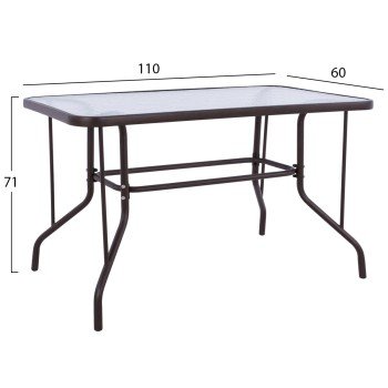 ΣΕΤ ΕΞ.ΧΩΡΟΥ 5ΤΜΧ MAG HM21033.02 ΤΡΑΠΕΖΙ ADAM & 4 ΠΤΥΣΣΟΜΕΝΕΣ ΚΑΡΕΚΛΕΣ-ΚΑΦΕ
