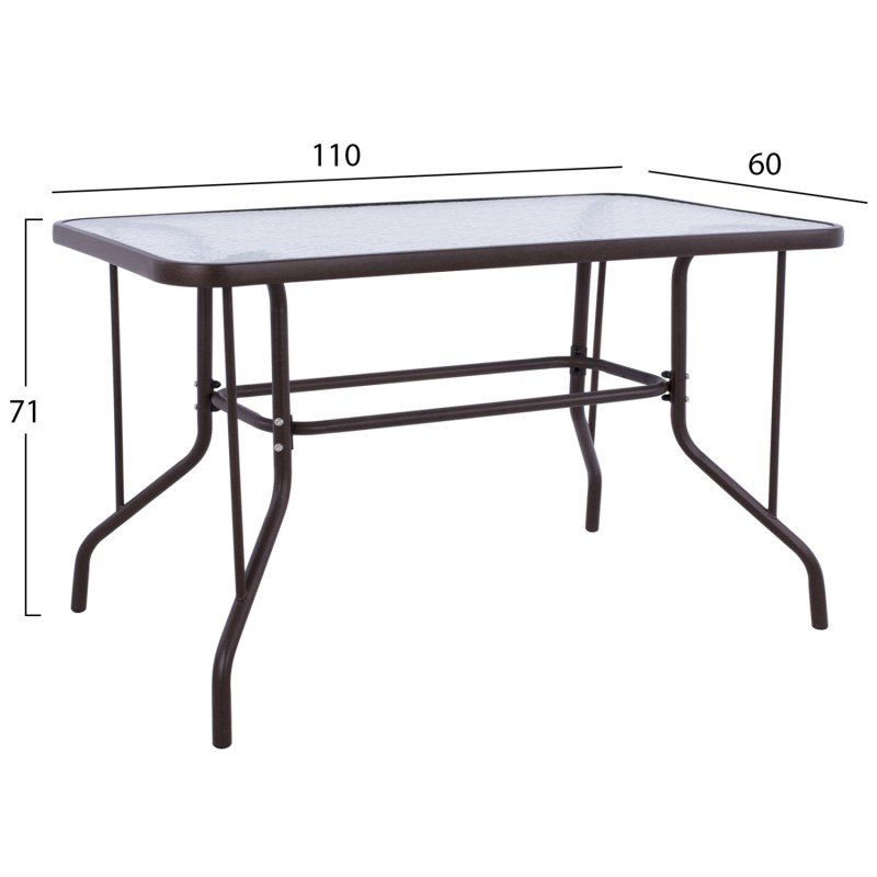 ΣΕΤ ΕΞ.ΧΩΡΟΥ 5ΤΜΧ MAG HM21033.02 ΤΡΑΠΕΖΙ ADAM & 4 ΠΤΥΣΣΟΜΕΝΕΣ ΚΑΡΕΚΛΕΣ-ΚΑΦΕ