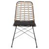 ΚΑΡΕΚΛΑ ΜΕΤΑΛΛΙΚΗ ALLEGRA HM5691.11 WICKER ΜΠΕΖ-ΜΑΥΡΟ 51x54x84Υεκ.