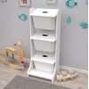 ΕΠΙΠΛΟ ΑΠΟΘΗΚΕΥΣΗΣ FRED HM18208.01 ΛΕΥΚΗ ΜΕΛΑΜΙΝΗ 44x35x107Υεκ.