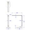 ΦΩΤΙΣΤΙΚΟ ΓΡΑΦΕΙΟΥ LED BLAIN PRO HM4458.08 ΑΣΗΜΙ ΒΑΣΗ ABS-ΑΣΗΜΙ ΜΠΡΑΤΣΑ ΑΛΟΥΜΙΝΙΟΥ 35,6x43,1Υεκ