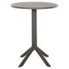 ΤΡΑΠΕΖΙ ΠΟΛΥΠΡΟΠΥΛΕΝΙΟΥ ΣΤΡΟΓΓΥΛΟ TERRIN HM6124.15 OLIVE GREEN Φ60x75Υεκ.