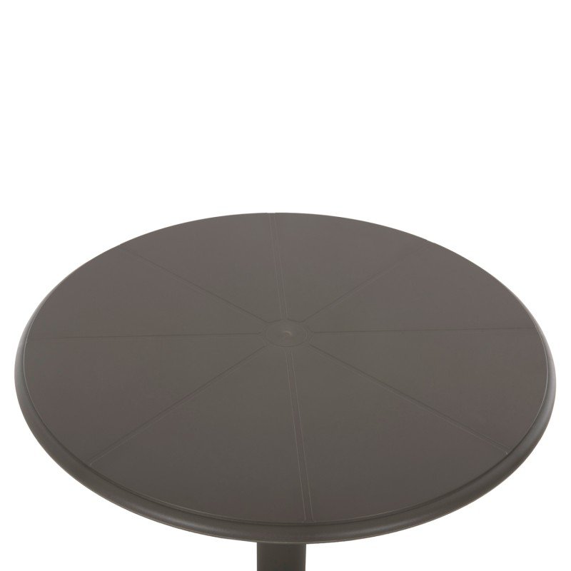 ΤΡΑΠΕΖΙ ΠΟΛΥΠΡΟΠΥΛΕΝΙΟΥ ΣΤΡΟΓΓΥΛΟ TERRIN HM6124.15 OLIVE GREEN Φ60x75Υεκ.