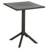 ΤΡΑΠΕΖΙ ΠΟΛΥΠΡΟΠΥΛΕΝΙΟΥ ΤΕΤΡΑΓΩΝΟ TERRIN HM6125.15 DARK OLIVE 60x60x75Υεκ.