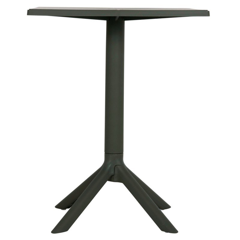 ΤΡΑΠΕΖΙ ΠΟΛΥΠΡΟΠΥΛΕΝΙΟΥ ΤΕΤΡΑΓΩΝΟ TERRIN HM6125.15 DARK OLIVE 60x60x75Υεκ.