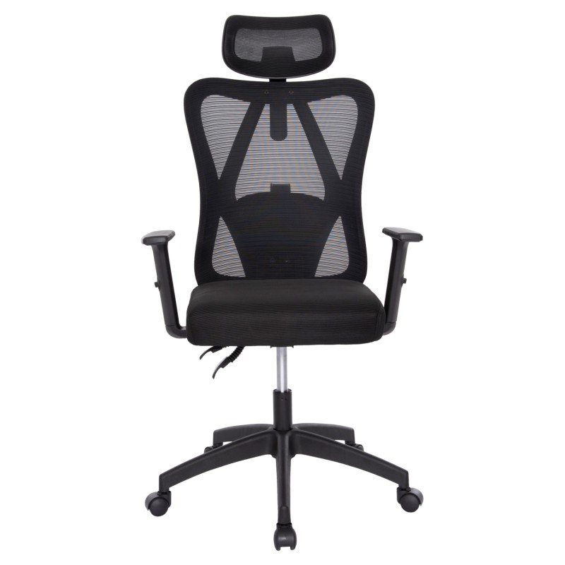 ΚΑΡΕΚΛΑ ΓΡΑΦΕΙΟΥ MEXER HM1195.01 ΜΑΥΡΟ MESH-PP ΒΑΣΗ 68x70x136Υεκ.