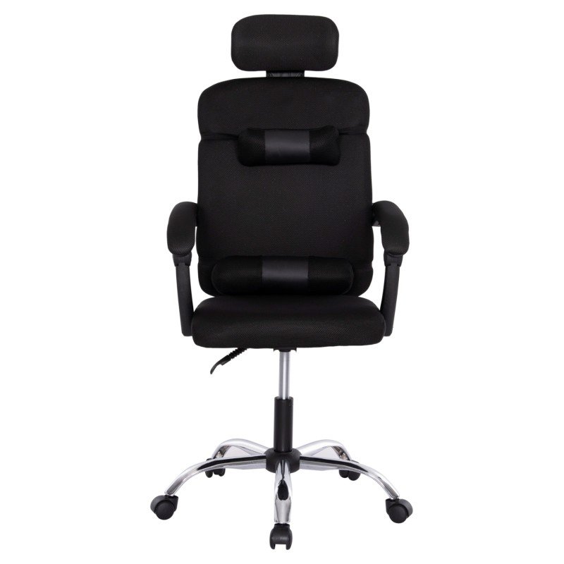 ΚΑΡΕΚΛΑ ΓΡΑΦΕΙΟΥ CRONER HM1196.01 ΜΑΥΡΟ MESH-ΜΕΤΑΛ.ΒΑΣΗ 58x99x120Υεκ.