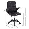 ΚΑΡΕΚΛΑ ΓΡΑΦΕΙΟΥ PORTIMA HM1197.01 ΜΑΥΡΟ PVC-ΣΚΕΛΕΤΟΣ & ΒΑΣΗ 69x57x97Υεκ.