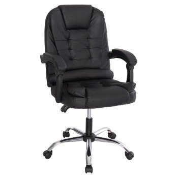 ΚΑΡΕΚΛΑ ΓΡΑΦΕΙΟΥ LAGOM HM1198 ΜΑΥΡO PVC-ΜΕΤΑΛ.ΒΑΣΗ-ΜΑΥΡΟΣ ΣΚΕΛΕΤΟΣ 60x70x104Υεκ