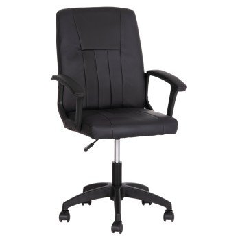 ΚΑΡΕΚΛΑ ΓΡΑΦΕΙΟΥ NIM HM1200.01 ΜΑΥΡΟ PVC-ΜΑΥΡΟΣ ΣΚΕΛΕΤΟΣ & ΒΑΣΗ 58x65x100Υεκ
