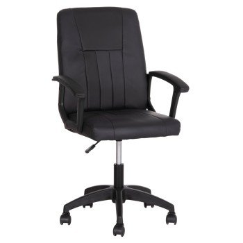 ΚΑΡΕΚΛΑ ΓΡΑΦΕΙΟΥ NIM HM1200.01 ΜΑΥΡΟ PVC-ΜΑΥΡΟΣ ΣΚΕΛΕΤΟΣ & ΒΑΣΗ 58x65x100Υεκ
