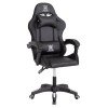 ΠΟΛΥΘΡΟΝΑ GAMING DARREN HM1203.04 ΜΑΥΡΟ-ΛΕΥΚΟ PVC 58.5x100x120Υεκ.