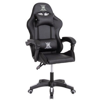 ΠΟΛΥΘΡΟΝΑ GAMING DARREN HM1203.04 ΜΑΥΡΟ-ΛΕΥΚΟ PVC 58.5x100x120Υεκ.
