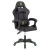 ΠΟΛΥΘΡΟΝΑ GAMING DARREN HM1203.03 ΜΑΥΡΟ-ΠΡΑΣΙΝΟ PVC 58.5x100x120Υεκ.