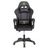 ΠΟΛΥΘΡΟΝΑ GAMING DARREN HM1203.03 ΜΑΥΡΟ-ΠΡΑΣΙΝΟ PVC 58.5x100x120Υεκ.