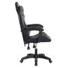 ΠΟΛΥΘΡΟΝΑ GAMING DARREN HM1203.10 ΜΑΥΡΟ-ΓΚΡΙ PVC 60x60x120Υεκ.