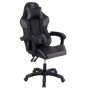 ΠΟΛΥΘΡΟΝΑ GAMING DARREN HM1203.10 ΜΑΥΡΟ-ΓΚΡΙ PVC 60x60x120Υεκ.