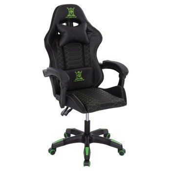 ΠΟΛΥΘΡΟΝΑ GAMING LOOT HM1204 ΜΑΥΡΟ-ΠΡΑΣΙΝΟ PVC 60x60x120Υεκ.