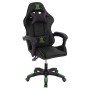 ΠΟΛΥΘΡΟΝΑ GAMING LOOT HM1204 ΜΑΥΡΟ-ΠΡΑΣΙΝΟ PVC 60x60x120Υεκ.