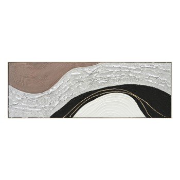 ΠΙΝΑΚΑΣ ΤΟΙΧΟΥ ABSTRACT HM4552.01 ΜΕ ΚΟΡΝΙΖΑ ΜΠΕΖ-ΚΑΜΒΑΣ- ΧΕΙΡΟΠΟΙΗΤΟΣ 152x4.5x52Υεκ.