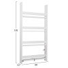 ΡΑΦΙΕΡΑ ΤΟΙΧΟΥ SANI HM18224.01 ΜΕΛΑΜΙΝΗ ΣΕ ΛΕΥΚΟ 60x10x120Υεκ. (4 ΡΑΦΙΑ)