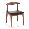 KΑΡΕΚΛΑ ΤΡΑΠΕΖΑΡΙΑΣ ALOR HM9947.03 RUBBERWOOD ΚΑΡΥΔΙ-ΜΑΥΡΟ PU 55x51x75Υεκ