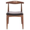 KΑΡΕΚΛΑ ΤΡΑΠΕΖΑΡΙΑΣ ALOR HM9947.03 RUBBERWOOD ΚΑΡΥΔΙ-ΜΑΥΡΟ PU 55x51x75Υεκ