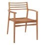 ΠΟΛΥΘΡΟΝΑ MOOSEN HM9936 ΜΑΣΙΦ ΞΥΛΟ TEAK ΣΕ ΦΥΣΙΚΟ 59x60x78,5Υ