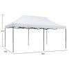 ΚΙΟΣΚΙ/GAZEBO MATTHEW HM6312 ΠΤΥΣΣΟΜΕΝΟ-ΣΚΕΛΕΤΟΣ ΜΕΤΑΛ.ΜΑΥΡΟΣ-ΛΕΥΚΟ ΥΦΑΣΜΑ 300x600x310Yεκ