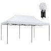 ΚΙΟΣΚΙ/GAZEBO MATTHEW HM6312 ΠΤΥΣΣΟΜΕΝΟ-ΣΚΕΛΕΤΟΣ ΜΕΤΑΛ.ΜΑΥΡΟΣ-ΛΕΥΚΟ ΥΦΑΣΜΑ 300x600x310Yεκ