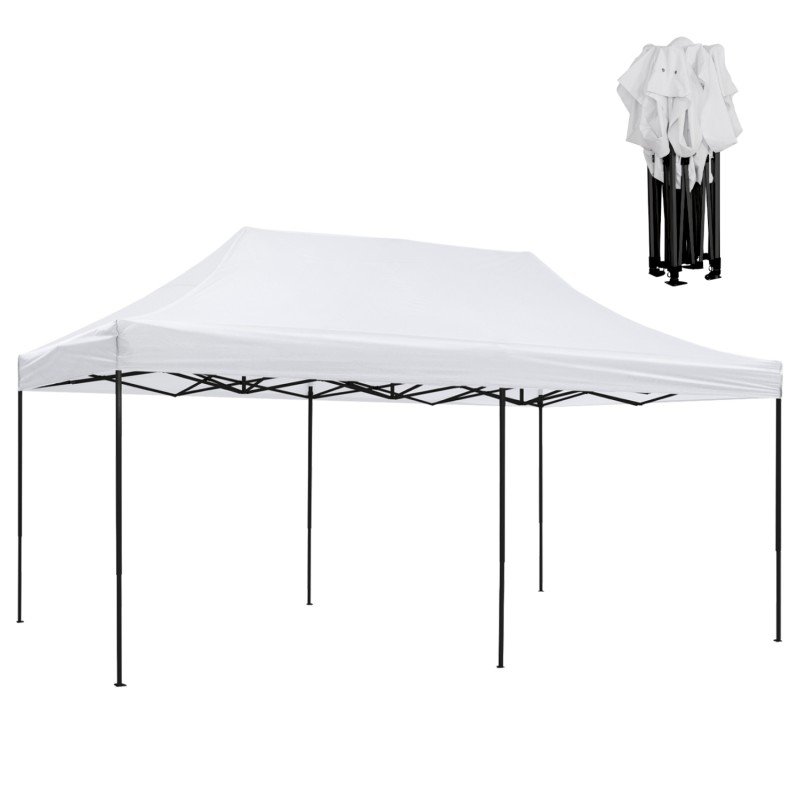 ΚΙΟΣΚΙ/GAZEBO MATTHEW HM6312 ΠΤΥΣΣΟΜΕΝΟ-ΣΚΕΛΕΤΟΣ ΜΕΤΑΛ.ΜΑΥΡΟΣ-ΛΕΥΚΟ ΥΦΑΣΜΑ 300x600x310Yεκ