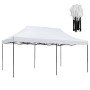 ΚΙΟΣΚΙ/GAZEBO MATTHEW HM6312 ΠΤΥΣΣΟΜΕΝΟ-ΣΚΕΛΕΤΟΣ ΜΕΤΑΛ.ΜΑΥΡΟΣ-ΛΕΥΚΟ ΥΦΑΣΜΑ 300x600x310Yεκ