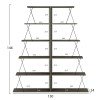 ΣΕΤ ΒΙΒΛΙΟΘΗΚΕΣ 2ΤΜΧ MINI TARS HM11772.13 ΜΕΛΑΜΙΝΗ OLIVE GREY-ΜΑΥΡΕΣ ΒΕΡΓΕΣ 65x24x146Υεκ.(x2)
