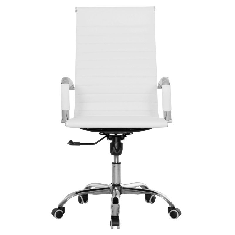 ΚΑΡΕΚΛΑ ΓΡΑΦΕΙΟΥ BOSS ΔΙΕΥΘΥΝΤΟΥ HM1059.32 ΛΕΥΚΟ PU ΠΟΔΙ ΧΡΩΜΙΟΥ 53x57x109Υεκ.