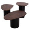ΤΡΑΠΕΖΙA ΣΑΛΟΝΙΟΥ 3ΤΜΧ PEBBLES HM18004 MANGO TOP-ΜΕΤΑΛΛΙΚΕΣ ΜΑΥΡΕΣ ΒΑΣΕΙΣ
