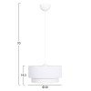 ΦΩΤΙΣΤΙΚΟ ΟΡΟΦΗΣ ΚΥΛΙΝΔΡΙΚΟ KRIKS HM4707.01 PVC ΣΕ ΛΕΥΚΟ Φ30x70Υεκ.