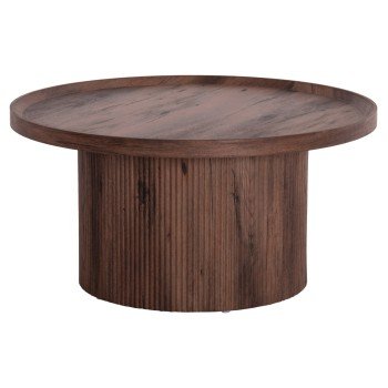 ΤΡΑΠΕΖΙ ΣΑΛΟΝΙΟΥ MARGON HM18026 MDF ΣΕ ΣΚΟΥΡΟ ΚΑΦΕ ΞΥΛΟΥ Φ80x40,5Υεκ.