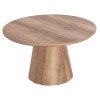 ΤΡΑΠΕΖΙ ΣΑΛΟΝΙΟΥ KARAN HM18028 MDF ΣΕ ΦΥΣΙΚΟ ΧΡΩΜΑ ΞΥΛΟΥ Φ80x45,5Υεκ.