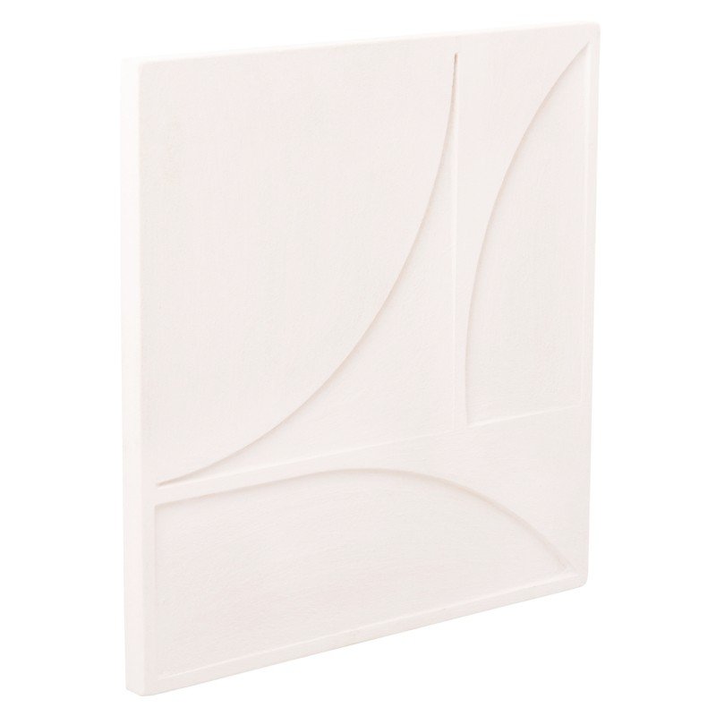 ΠΙΝΑΚΑΣ ΤΕΤΡΑΓΩΝΟΣ ΣΕΙΡΑ SANTORINI HM4508 MDF ΣΕ ΥΠΟΛΕΥΚΟ ΧΡΩΜΑ 80x4(πάχος)x80Υεκ.