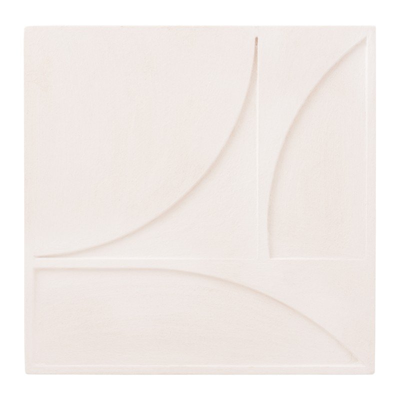 ΠΙΝΑΚΑΣ ΤΕΤΡΑΓΩΝΟΣ ΣΕΙΡΑ SANTORINI HM4508 MDF ΣΕ ΥΠΟΛΕΥΚΟ ΧΡΩΜΑ 80x4(πάχος)x80Υεκ.
