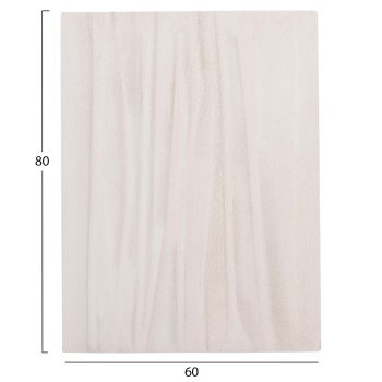 ΠΙΝΑΚΑΣ ΟΡΘΟΓΩΝΙΟΣ ΣΕΙΡΑ SANTORINI HM4518 MDF ΣΕ ΥΠΟΛΕΥΚΟ ΧΡΩΜΑ 60x4(πάχος)x80Υεκ.