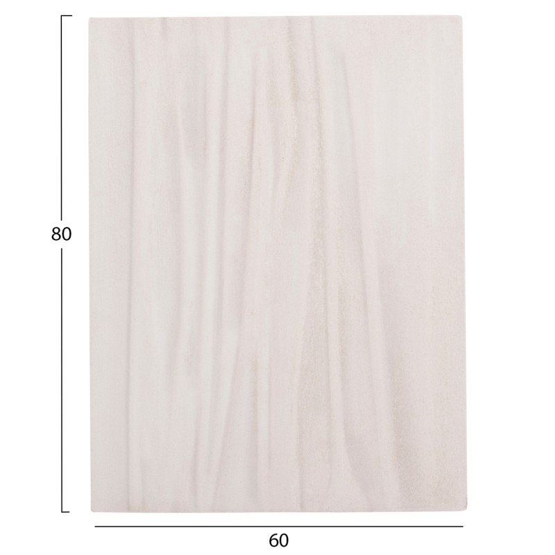 ΠΙΝΑΚΑΣ ΟΡΘΟΓΩΝΙΟΣ ΣΕΙΡΑ SANTORINI HM4518 MDF ΣΕ ΥΠΟΛΕΥΚΟ ΧΡΩΜΑ 60x4(πάχος)x80Υεκ.