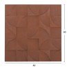 ΠΙΝΑΚΑΣ ΤΕΤΡΑΓΩΝΟΣ ΣΕΙΡΑ SANTORINI HM4524 MDF ΣΕ ΚΑΦΕ ΧΡΩΜΑ 80x5(πάχος)x80Υεκ.