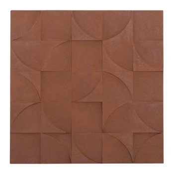 ΠΙΝΑΚΑΣ ΤΕΤΡΑΓΩΝΟΣ ΣΕΙΡΑ SANTORINI HM4524 MDF ΣΕ ΚΑΦΕ ΧΡΩΜΑ 80x5(πάχος)x80Υεκ.