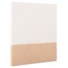 ΠΙΝΑΚΑΣ ΤΕΤΡΑΓΩΝΟΣ ΣΕΙΡΑ SANTORINI HM4519 MDF ΣΕ ΥΠΟΛΕΥΚΟ-ΚΑΦΕ ΧΡΩΜΑ 80x4(πάχος)x80Υεκ.